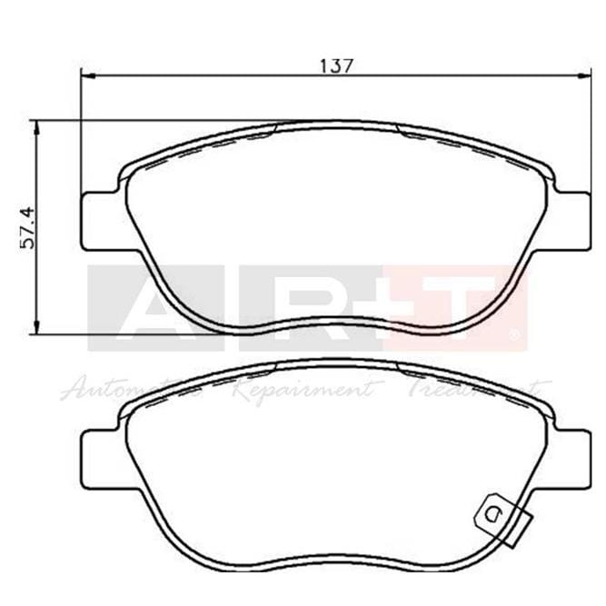 ART ÖN BALATA CORSA D BÜYÜK TİP 1.3 CDTI 07/06 > FIAT 500L 12> 0.9T 1.4 1.3D MTJ 1.6D MTJ (77366481)