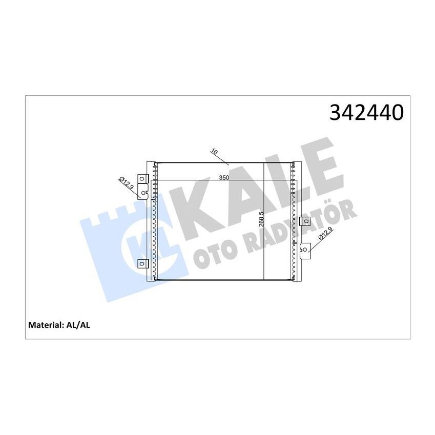 KALE RADYATOR KLİMA KONDENSERİ PORSCHE 911-TARGA-BOXSTER-CAYMAN AL-AL (99657311103)