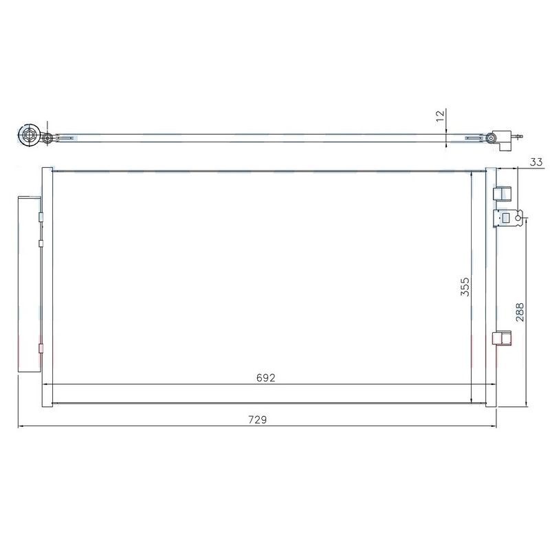 ORIS KLİMA KONDENSERİ FIAT 500X 14> JEEP RENEGADE 14> (51966751)
