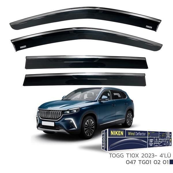 NIKEN KROMLU CAM RÜZGARLIĞI TOGG T10X 2023- 4LÜ