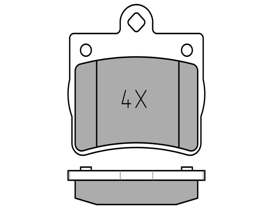 Yerli Fren Balatası Arka W202 Tek Pim (A002 420 51 20)