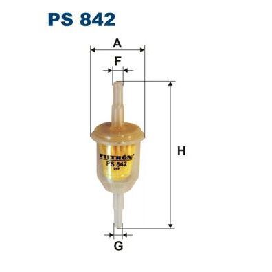 FILTRON ŞEFFAF BENZİN ARA FİLTRE KÜÇÜK TİP ÜNİVERSAL PS842 (251201511D)