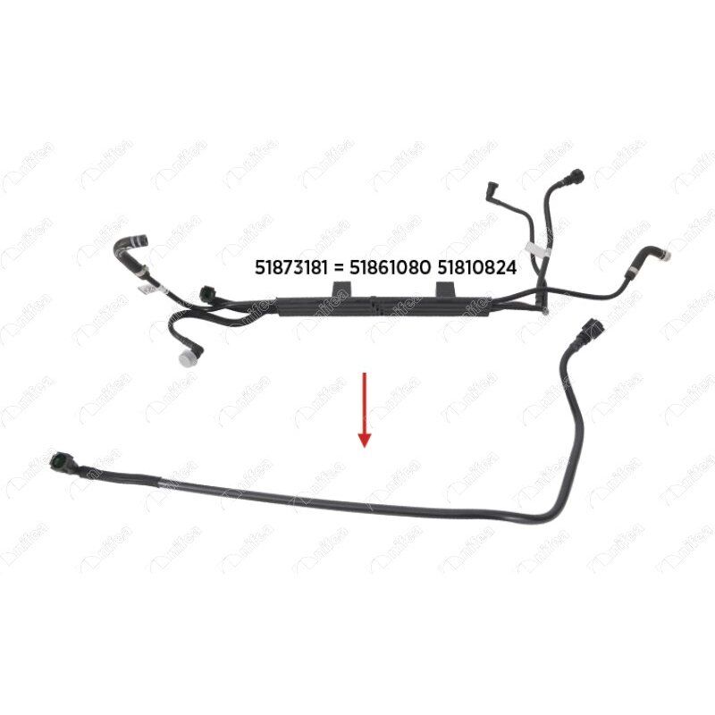 NIFEA YAKIT BORUSU BRAKET HARIC NEW DOBLO 1.3 MULTIJET (51873181)