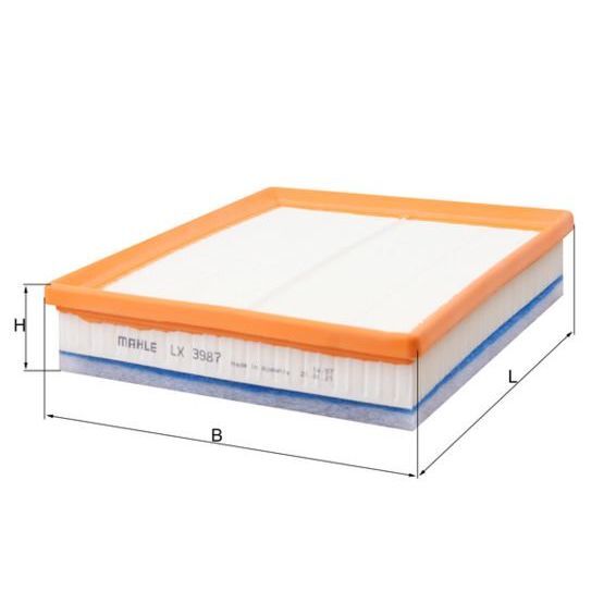 MAHLE HAVA FİLTRESİ P208 P301 P308 P508 P2008 P3008 P5008 PARTNER 1.6 HDI (3639671)