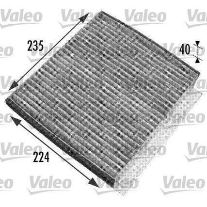 VALEO POLEN FILTRESI MERCEDES ML-CLASS W163 98 05 KARBONLU (A1638350247)