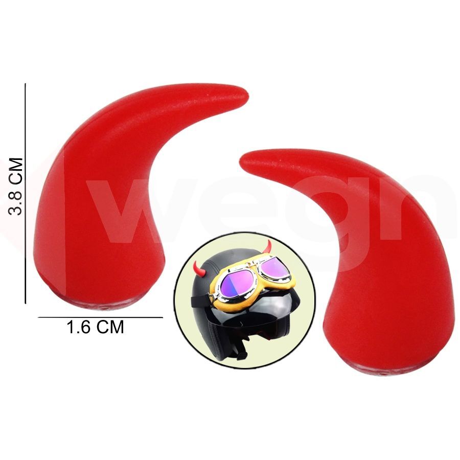 WEGNA DİREKSİYON VE KASK ÜSTÜNE TAKILAN BOYNUZ APARATI KIRMIZI (AKSESUAR)