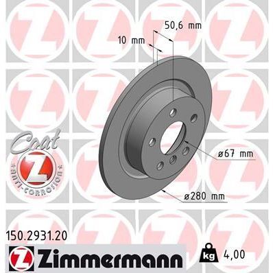 ZIMMERMANN FREN DISKI ARKA BMW F40 F44 F45 F46 F48 F39 F70 F74 U06 U11 U10 . MINI F54 F55 F56 F57 F60 F65 F66 F 67 (34216799367)
