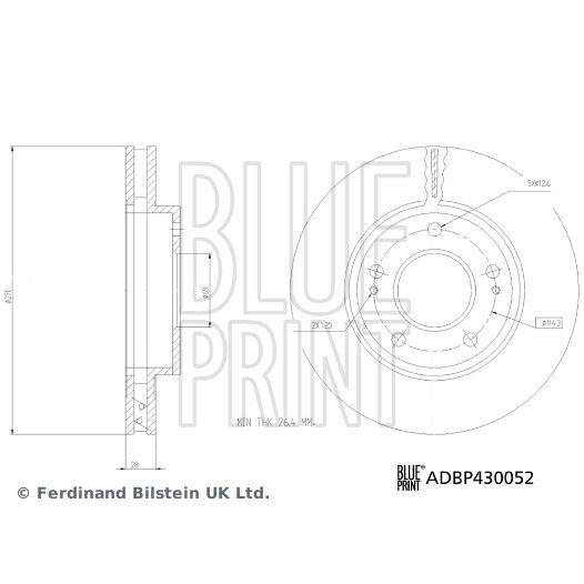 BLUE PRINT FREN DİSKİ L200 IV (MN102275)