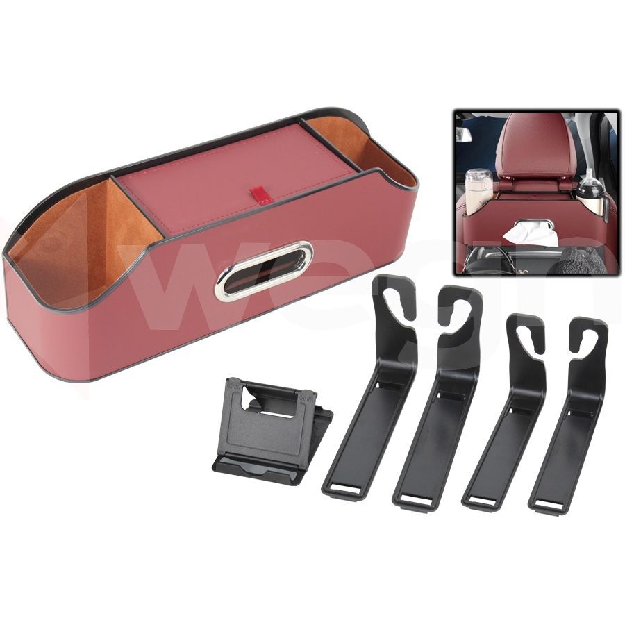 WEGNA ARAÇ İÇİ KOLTUK ARKASI ORGANİZERİ BORDO (AKSESUAR)