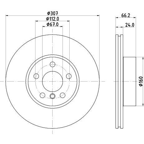 DELPHI FREN DISKI ON BMW G42 G20 G21 G28 G22 G23 G26 (34106877212)