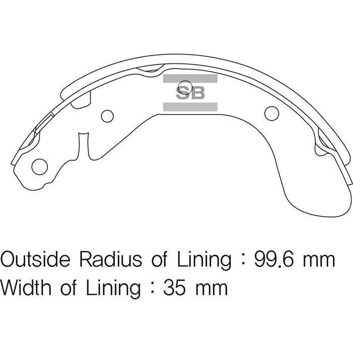 SANGSIN ARKA FREN PABUÇ BALATA CHEVROLET AVEO 08>11> KALOS 1.2-1.4 05> SPARK 10> (93740252)