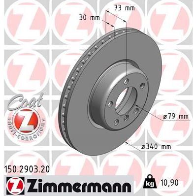 ZIMMERMANN FREN DISKI ON ADET BMW F20 F22 F23 F32 F34 F36 (34116792223)
