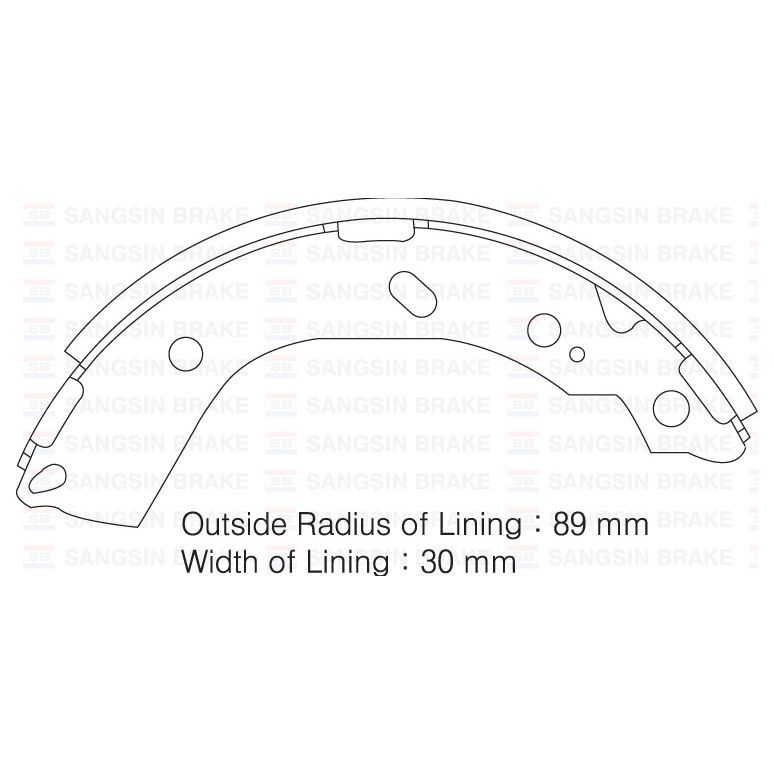 SANGSIN ARKA KAMPANA PABUÇ BALATA HYUNDAI GETZ 1.1L 1.3L 1.4L BENZINLI 1.5L CRDI DIZEL 02-09 (583051CA00)