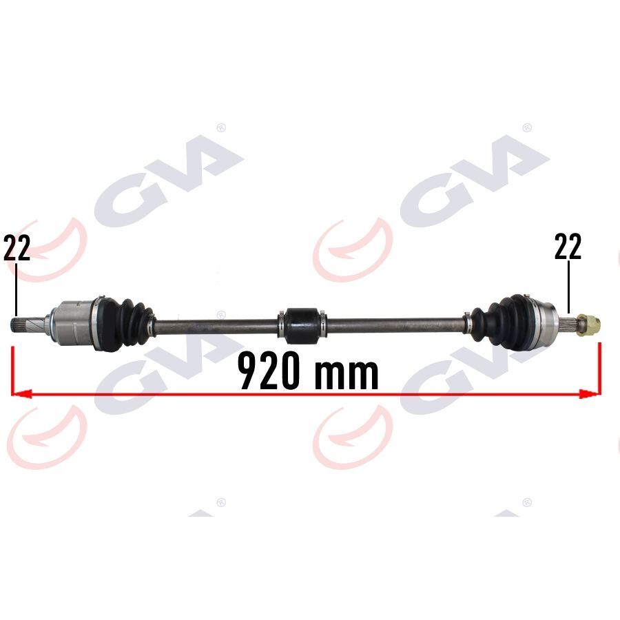 GVA KOMPLE AKS SAĞ OPEL CORSA D 06>14 CORSA E 14>19 ADAM 12>19 1.0-1.2-1.4 22X22X920 (13149829)