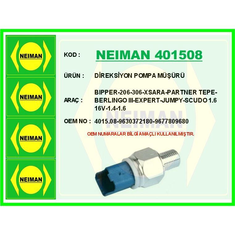BESCHER HİDROLİK DİREKSİYON YAĞ MÜŞÜRÜ P206-P306-P406-BIPPER-EXPERT-PARTNER TEPEE-BERLINGO III-XSARA-NEMO -JUMPY-C5-SCUDO 1.4-1.6-1.8-2.0 (4015.08)