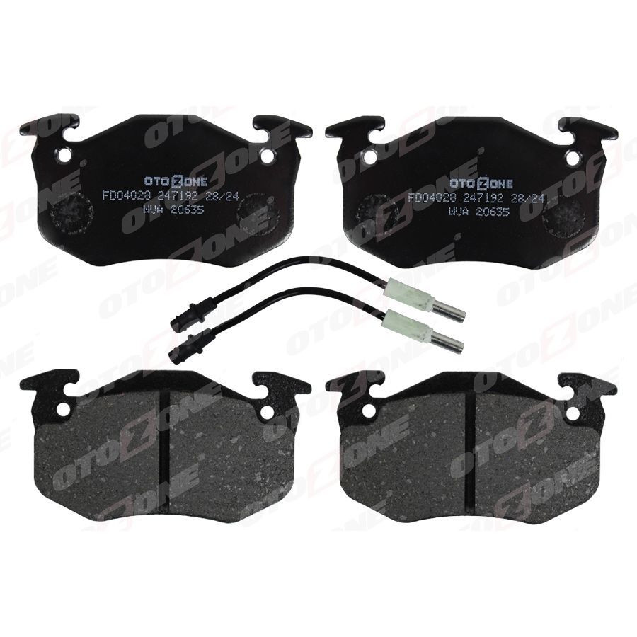 OTOZONE ÖN FREN BALATASI P106 91>04 P205 83>94 P305 83>88 P306 93>01 P309 85>93 P405 87>92 SAXO AX ZX C15 F İŞLİ (4250.91)