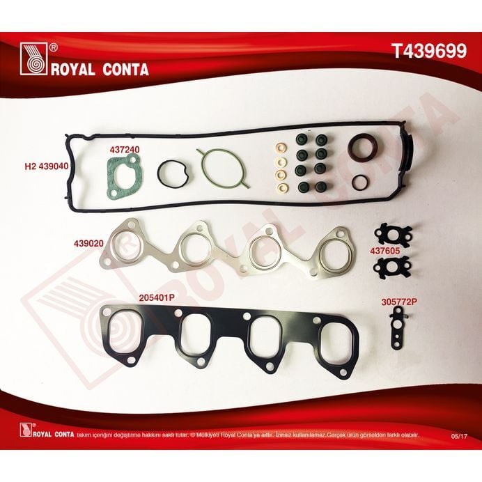 ROYAL MOTOR UST TAKIM CONTA SKT KEÇELİ S.LASTİKLİ S.LASTİKLİ CONNECT 1.8 TDCI 02>14 FOCUS I 98>04 1.8 TD (2M5Q6008AAT)