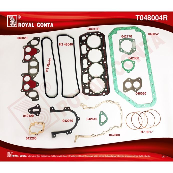 ROYAL MOTOR TAKIM CONTA KARTER-KLİNGRİT SKC 2.0MM FAVORIT-FELICIA-FORMAN (115091000)