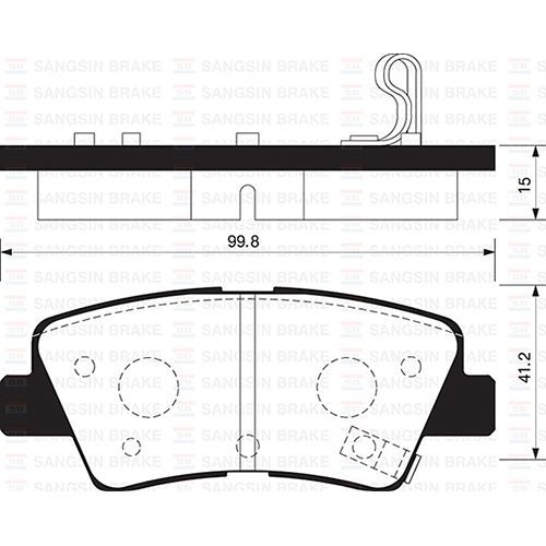 SANGSIN ARKA FREN BALATA HYUNDAI ACCENT BLUE 1.4L 1.6L BENZINLI 10-> 1.6L CRDI DIZEL 10-> / ELANTRA 1.6L D4FB 11-> / KIA RIO 1.4L D4FC DIZEL - 6 VITES 14-> / SOUL 1.6L CVVT 09-> (583021RA30)