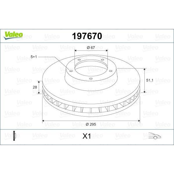 VALEO FREN DISKI ON MERCEDES W176 W246 C117 X117 X156 (A2464210112)