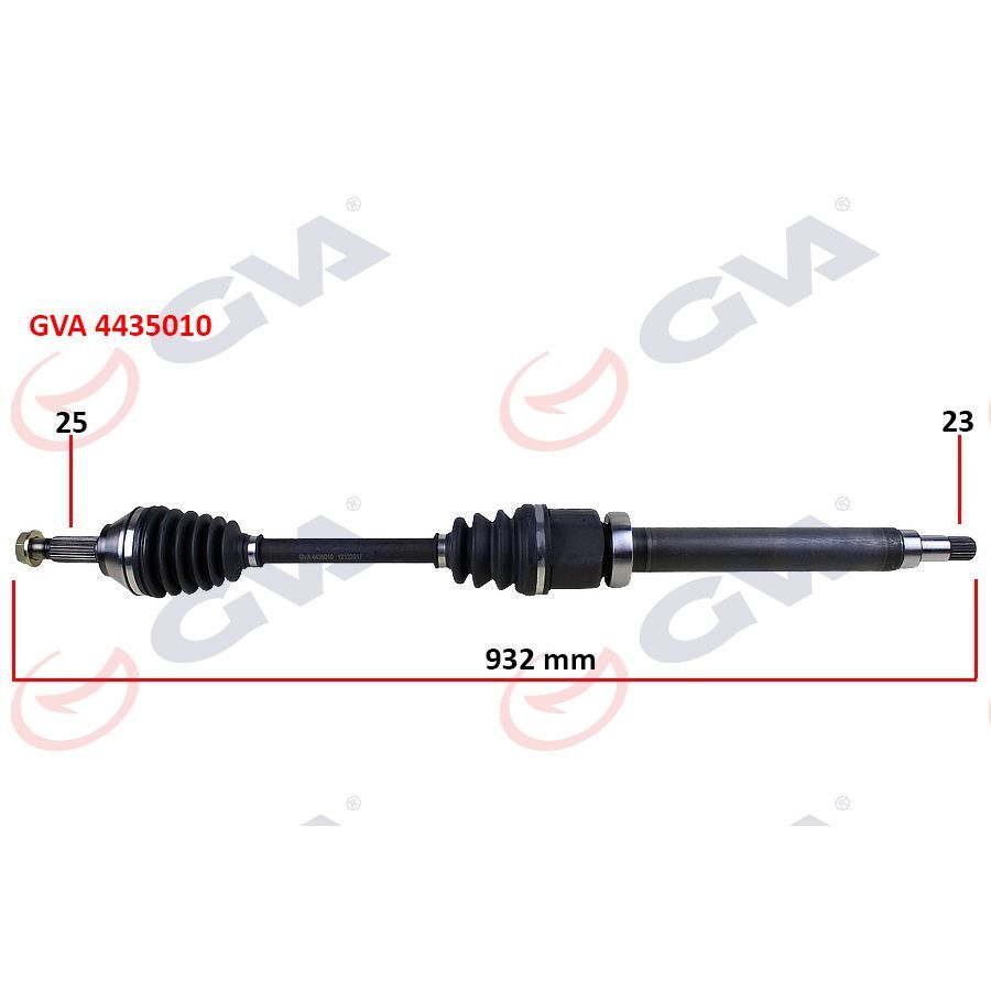 GVA ÖN AKS KOMPLE SAĞ FORD FOCUS I 1.4 16V-1.6 16V-1.8 16V-1.8TDCI 98>04 934MM (1420536)