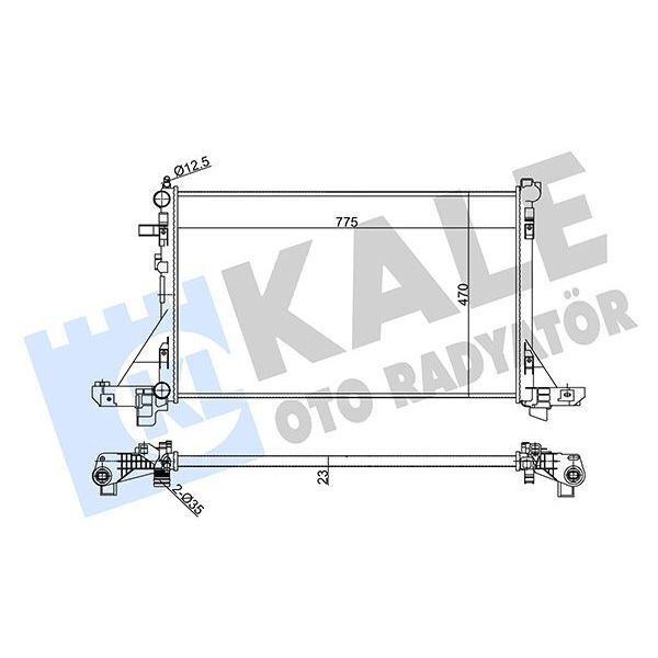KALE RADYATOR RADYATÖR MASTER III-MOVANO B-NV400 2.3CDTI 10- (2140000Q2E)