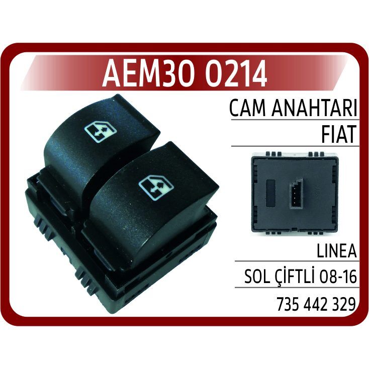 AEM CAM ANAHTARI FIAT LINEA SOL ÇİFTLİ 08-16 (735442329)