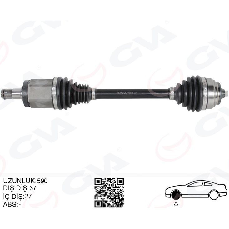GVA KOMPLE AKS ÖN SOL BMW X3 F25 X4 F26 590MM (31607619657)