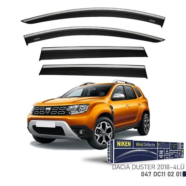 NIKEN KROMLU CAM RÜZGARLIĞI DACIA DUSTER 2018- 4LÜ