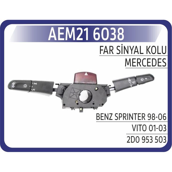 AEM SILECEK / SINYAL KOLU MERCEDES W638 B901>B904 . VW LT 28-35-46 (2D0953503)
