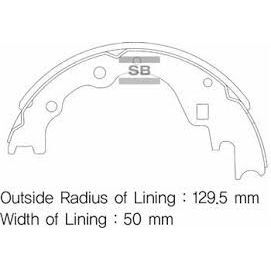 SANGSIN ARKA KAMPANA PABUÇ BALATA KIA BESTA 2.2L R2 92-98 / MAZDA E2200 2.2L R2 RF 91- (0K70Y2638Z)