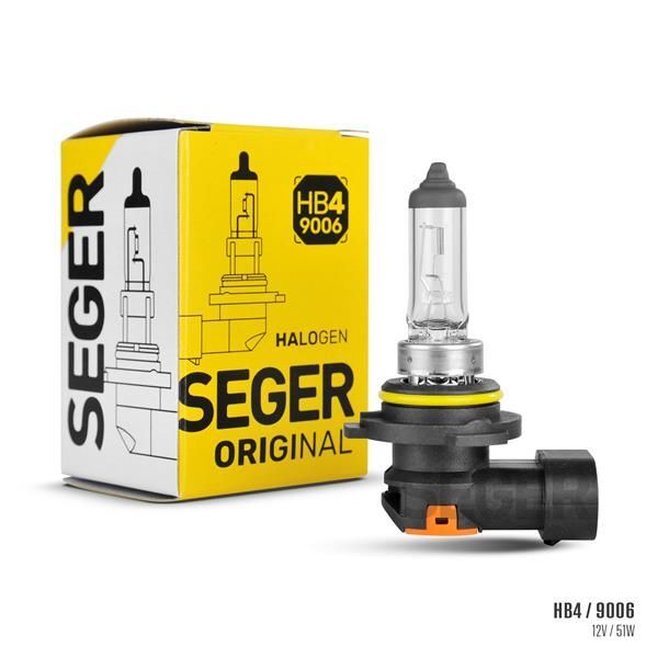 SEGER AMPUL HB4 9006 12V 51W P22D STANDART YENİLEME 3.500K STANDART IŞIK