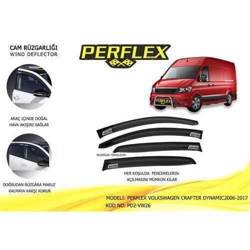 PERFLEX CAM RÜZGARLIĞI VOLKSWAGEN CRAFTER DYNAMIC 2006 2 Lİ