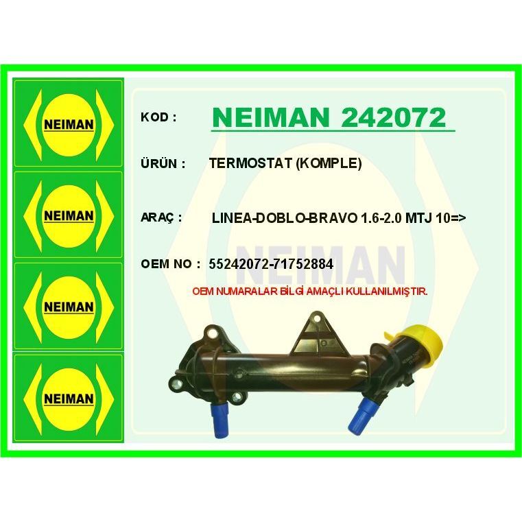 BESCHER TERMOSTAT KOMPLE LINEA-DOBLO-BRAVO 1.6-2.0 MTJ 10 > (55242072)