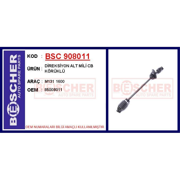 BESCHER DİREKSİYON ALT MİLİ CB KÖRÜKLÜ M131 1600 (85008011)