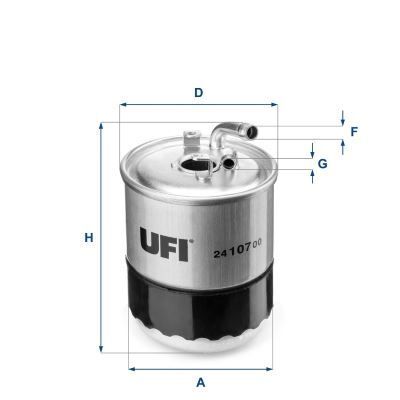 UFI YAKIT FILTRESI MERCEDES OM642 W204 C219 W164 W463 W639 B906 (A6420920101)