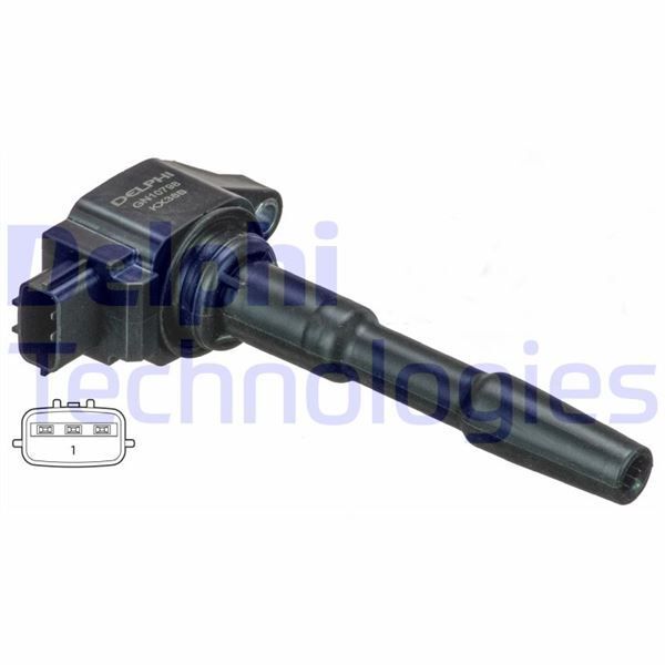 DELPHI ATEŞLEME BOBİNİ RENAULT CAPTUR I 13 CLIO IV 12 KADJAR 15 MEGANE IV 15 DACIA SANDERO II 12 LOGAN II 12 NISSAN QASHQAI II 13 PULSAR 14 JUKE 10 0.9 TCE H4B 1.2 TCE H5F (224332428R)