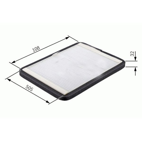 SARDES POLEN FİLTRESİ MONDEO I 93-96 - MONDEO II 96-00 -ASTRA 1.4 91-98 COUGAR 98-01 (1097670)