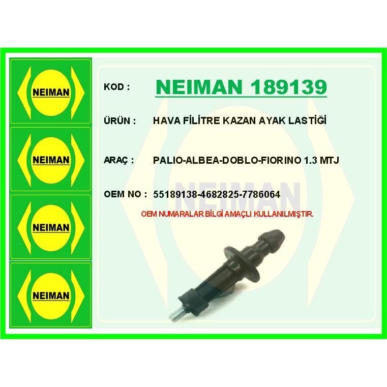 BESCHER HAVA FİLTRE BAĞLANTI BRAKETİ PALIO-ALBEA-DOBLO-FIORINO 1.3 MTJ (55189138)
