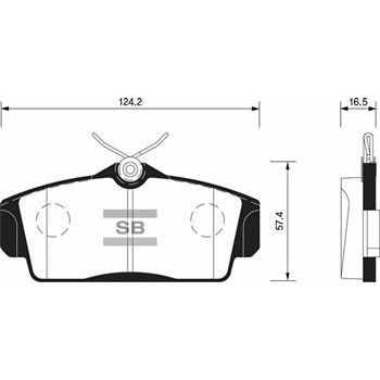 SANGSIN ÖN FREN BALATA NISSAN ALMERA 1.5L QG15DE N16 02- / PRIMERA 1.6L 2.0L GA16DE SR20DE P11 96-01 ALT KISMI DÜZ (410602F525)