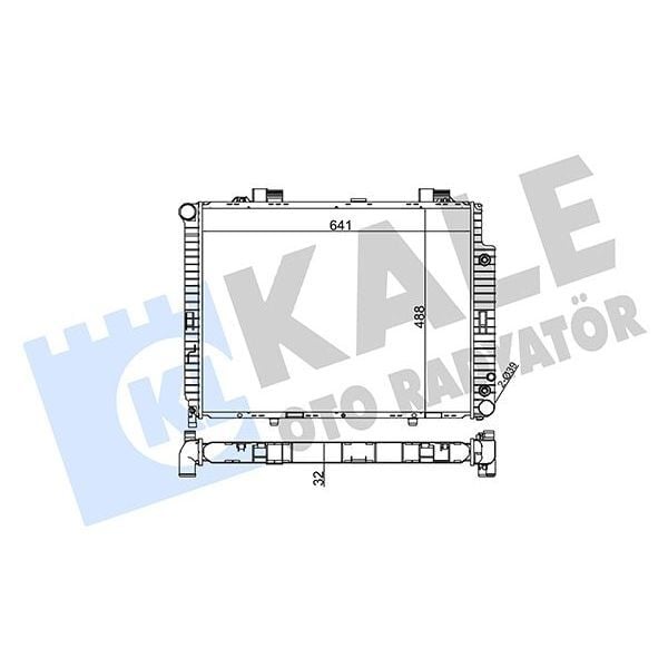 KALE RADYATOR MOTOR SU RADYATORU MERCEDES M111 OM611 C208 A208 W210 S210 (A2105006203)