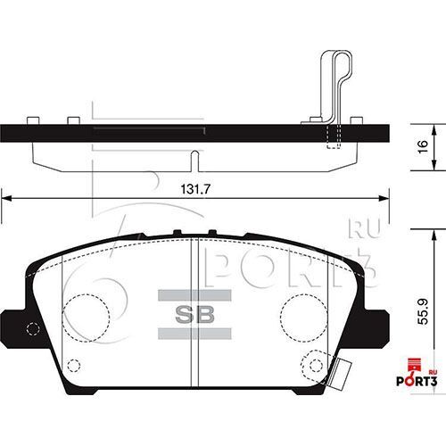 SANGSIN ÖN FREN BALATA HONDA CIVIC 1.8L R18A VTEC FK2 HATCHBACK 06- / 1.4L L13Z1 FK1 SPORT 09- (45022SMGE00)