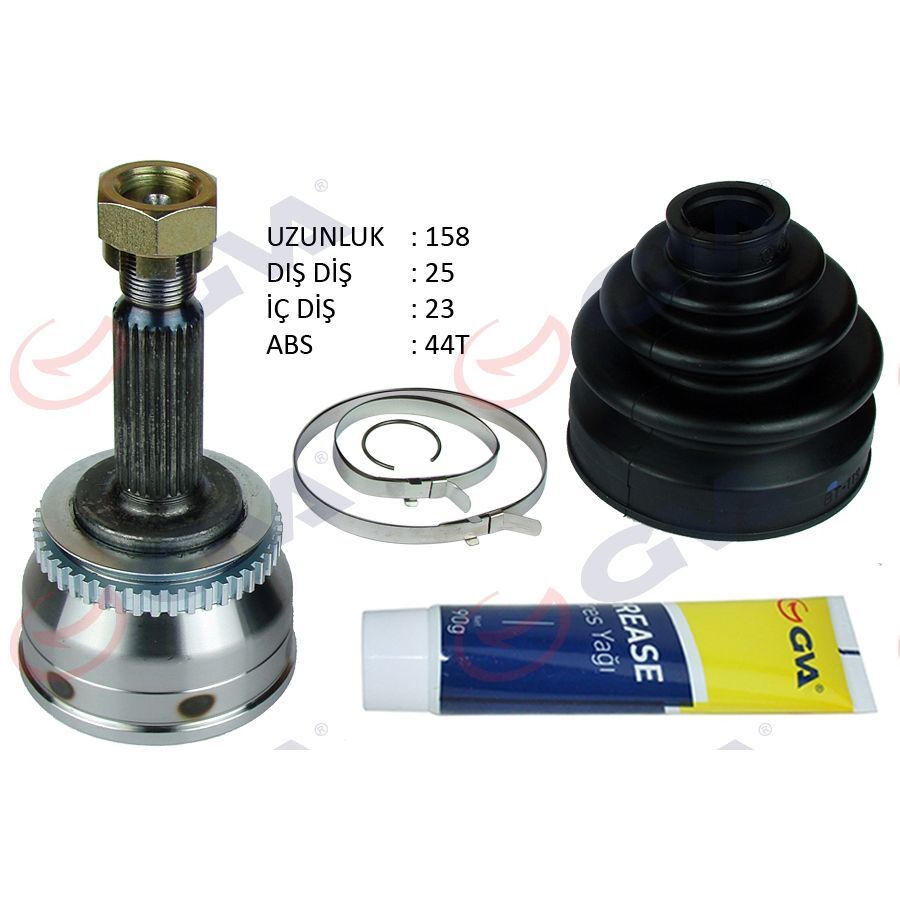 GVA AKS KAFASI DIŞ HYUNDAI ACCENT ADMIRE 1.5L D3EA CRDI 3 SILINDIR 02-05 ABS LI 25X23X50 - ABS 44 DIŞ (495001C450)