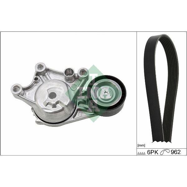 INA ALTERNATÖR GERGİ KİTİ 6PK962 COMBO E-CROSSLAND-GRANDLAND-PARTNER-BERLINGO-RIFTER-P208-P308-P508- P2008-P3008-P5008-C3-C4-C5-DS3-DS4-DS5 DV6 1.6 BLUEHDI START STOPLU (1611503780)