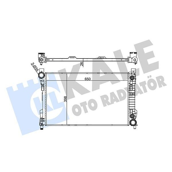 KALE RADYATOR MOTOR SU RADYATORU MERCEDES W203 CL203 S203 C209 A209 R171 (A2035000303)