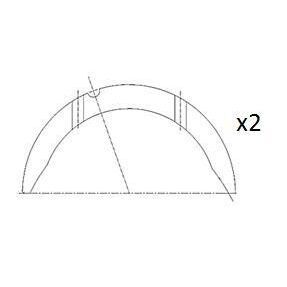 KOLBENSCHMIDT GEZİNTİ YATAĞI 607M (7701473149)
