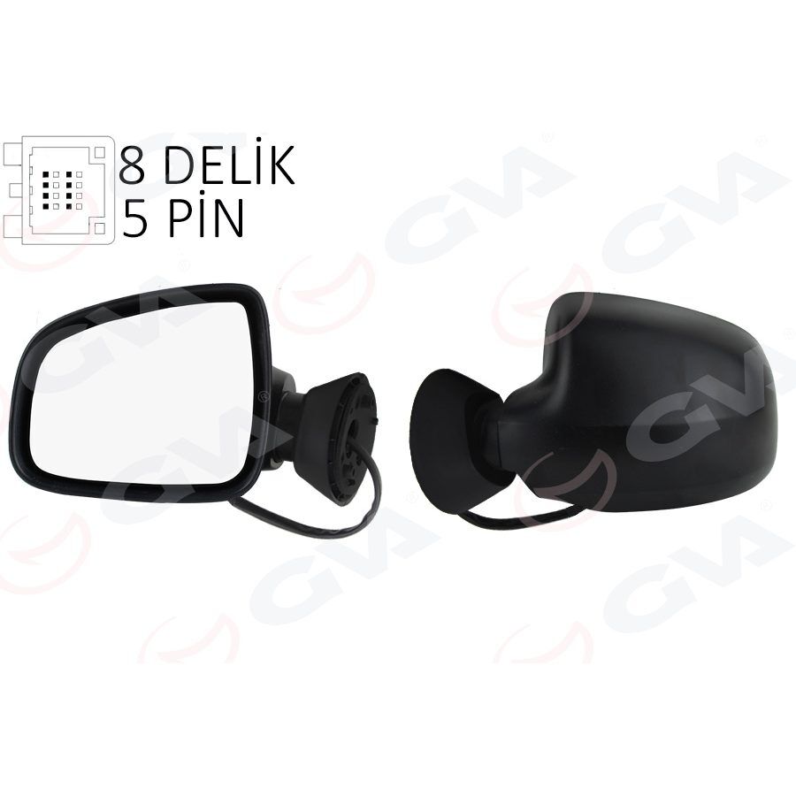 GVA DIŞ DİKİZ AYNASI SOL DACIA 2009-2012 LOGAN LOGAN MCV SANDERO 2012>>DUSTER ELEKTİRİKLİ (6001549678)