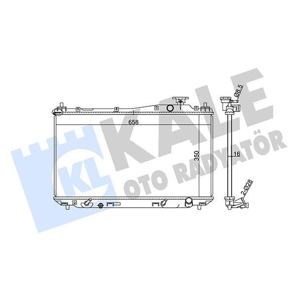 KALE RADYATOR RADYATÖR CIVIC VII OTOMATİK AL/PL/BRZ 350X658X16 (19010PLCJ01)