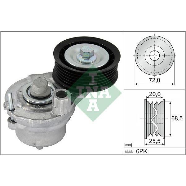 INA ALTERNATOR GERGI RULMANI KOMPLE KÜTÜKLÜ A2.2 DM CAPTIVA ANTARA (25182787)