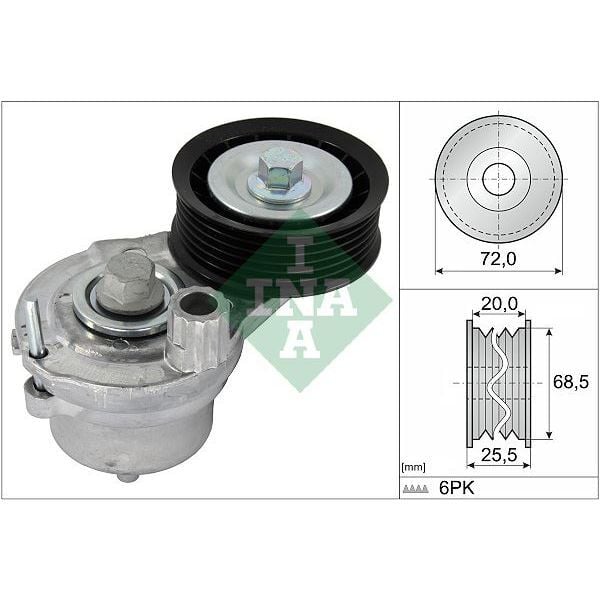 INA ALTERNATOR GERGI RULMANI KOMPLE KÜTÜKLÜ A2.2 DM CAPTIVA ANTARA (25182787)